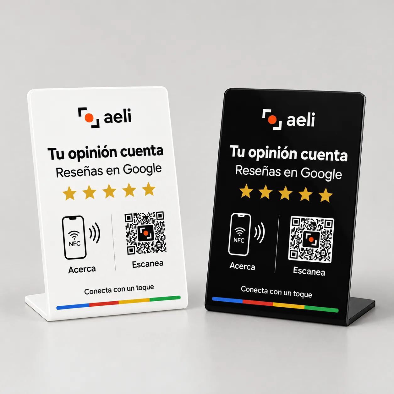 Tu marca se hace notar. Acrílico de mostrador, con tus colores y tu identidad.